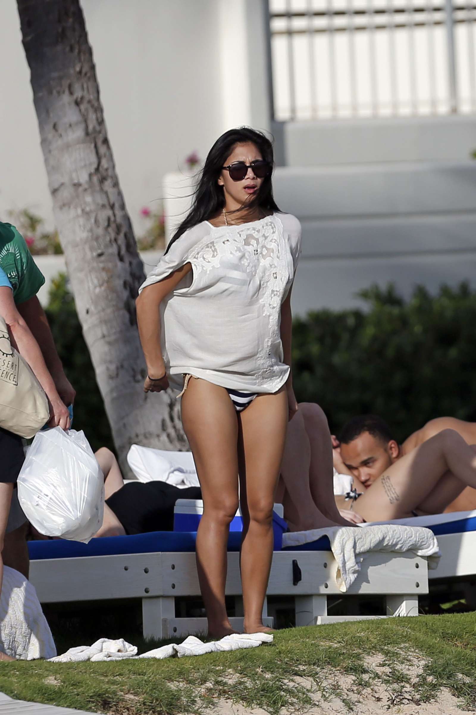 Nicole Scherzinger - In Bikini Bottom at a beach in Hawaii